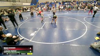 100 lbs Cons. Round 2 - Carson Moffat, South Summit Wrestling Club vs Bear Hanssen, Wasatch