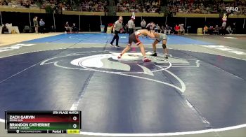 157-2A/1A 5th Place Match - Zach Garvin, Rising Sun vs Brandon Catherine, Henry E. Lackey