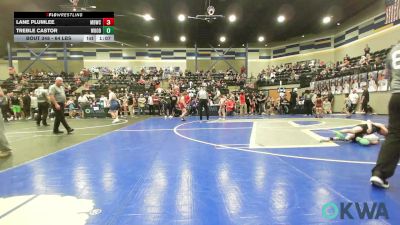 64 lbs Final - Lane Plumlee, Mustang Bronco Wrestling Club vs Treble Castor, Woodward Youth Wrestling