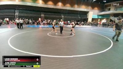 96-104 lbs Round 1 - Lexie Borsini, Nevada Elite Wrestling vs June Smith, Gold Rush Reno