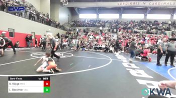 49 lbs Semifinal - Shelby Ridge, Sperry Wrestling Club vs Luke Stockton, Collinsville Cardinal Youth Wrestling