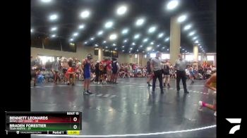 100 lbs Round 5 (6 Team) - Bennett Leonards, BHWC/ Dirt Divers vs Braden Forestier, Team Misfits