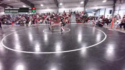 124-132 lbs Round 3 - Dreyton Wright, Cheyenne East vs Evan Dirvonas, Fort Collins