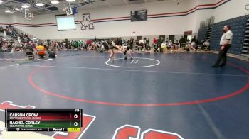 114 lbs 5th Place Match - Carson Crow, Dripping Springs (Girls) vs Rachel Corley, Cedar Park (Girls)