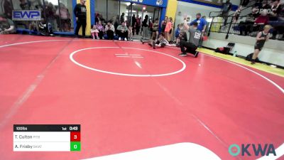 100 lbs Round Of 16 - Tristan Culton, Pitbull Wrestling Academy vs Arwen Frisby, Skiatook Youth Wrestling