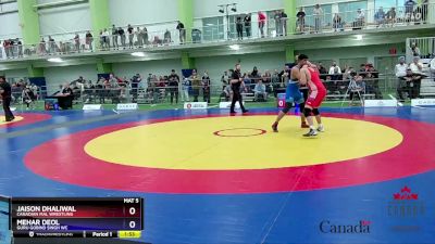 80kg Quarterfinal - Jaison Dhaliwal, Canadian Mal Wrestling vs Mehar Deol, Guru Gobind Singh WC