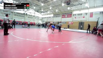 125 lbs Cons. Semi - Brenaye Stubbs, Pittsburg Senior vs Brynna Cohee, Justin-Siena