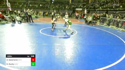 106 lbs Semifinal - Anthony Salamone, Orchard South WC vs Reid Buzby, North Hunterdon