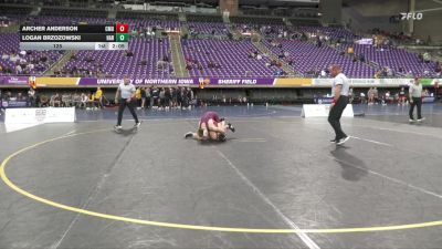 133 lbs Round 4 (6 Team) - Logan Brzozowski, Harvard vs Archer Anderson, Central Michigan