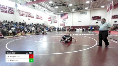 157 lbs Round Of 32 - Kian Murphy, Canton vs John Riley, East Hampton*