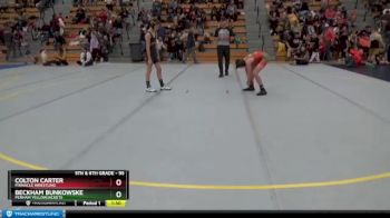 95 lbs Cons. Round 5 - Beckham Bunkowske, Perham Yellowjackets vs Colton Carter, PINnacle Wrestling