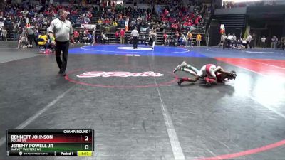 86 lbs Champ. Round 1 - Bennett Johnson, Moline WC vs Jeremy Powell Jr, Harvey Twisters WC