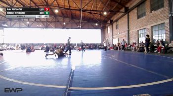90 lbs Final - Ray Tugmon, Locust Grove Youth Wrestling vs Simon Stidham, Checotah Matcats