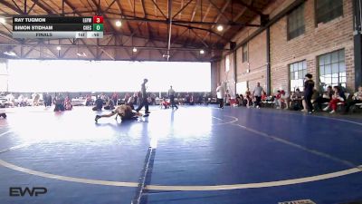 90 lbs Final - Ray Tugmon, Locust Grove Youth Wrestling vs Simon Stidham, Checotah Matcats