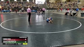 55 lbs Quarterfinal - Owen King, Cookeville Wrestling Club vs Ronan Brummette, Nolensville Wrestling Club