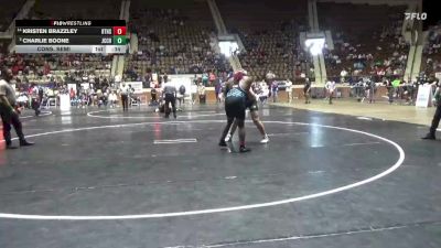 5A 215 lbs Cons. Semi - Charlie Boone, John Carroll Catholic HS vs Kristen Brazzley, Brewbaker Tech