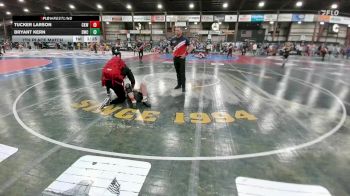 130 lbs 7th Place Match - Tucker Larson, Cobbler Kids Wrestling vs Bryant Kern, Dickinson Wrestling Club