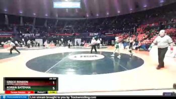 2A 126 lbs Champ. Round 1 - Greco Rendon, Crystal Lake (Central) vs Korbin Bateman, Mattoon