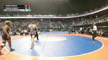 3A 144 lbs Quarterfinal - Simeon Hammett, Trinity High School vs Kaiser Perkins, Charles D. Owen High School