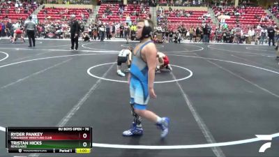 76 lbs Semifinal - Tristan Hicks, Renegades vs Ryder Pankey, Tonganoxie Wrestling Club