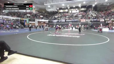190 lbs Quarterfinal - Layton Roberts, Douglass Hs vs Savanah Koch, Humbolt Hs