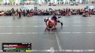 190 lbs Quarterfinal - Arron McCarty, Dark Knights vs Kalel Hernandez, NorthSide WC