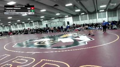 135 lbs Champ. Round 3 - Lilah Blair, Little Axe vs Amarae Venegas, Fort Morgan