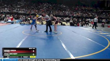 4A 98 lbs Semifinal - Ryan Hirchert, Caldwell vs Bodee Green, Hillcrest