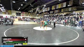 195 lbs Champ. Round 2 - Collin Finney, Poway vs Lance Vitte, Murrieta Mesa