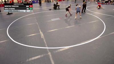 12U GIRLS - 102 lbs Cons. Round 3 - Monyka Tweeton, Minnesota vs Mina Eyberg, Blaine Wrestling Association