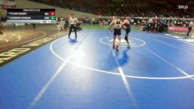 5A Boys 144 lbs Champ. Round 1 - Carson Doman, Canby Boys vs Tyler Basey, Dallas Boys