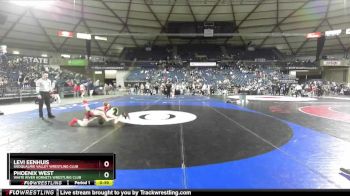 120 lbs Cons. Round 3 - Levi Eenhuis, Snoqualmie Valley Wrestling Club vs Phoenix West, White River Hornets Wrestling Club