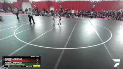 60 lbs Round 2 - Aurora Hoffman, Sarbacker Wrestling Academy vs Gabrielle Donar, Wisconsin