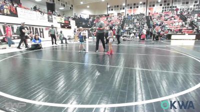 46 lbs Consi Of 8 #2 - Brynlee Burchett, Raw Wrestling Club vs Tucker Hawkins, Checotah Matcats