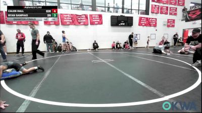 60 lbs Quarterfinal - Caleb Hall, Newkirk Takedown Club vs Ryan Sampaio, Shelton Wrestling Academy