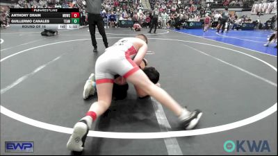 130 lbs Round Of 16 - Anthony Drain, Mustang Bronco Wrestling Club vs Guillermo Canales, Team Guthrie Wrestling