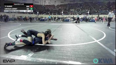 73 lbs Round Of 32 - Ty Burns, Morrison Takedown Club vs Lincoln Laskey, Raw Wrestling Club