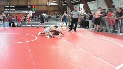113 lbs Semifinal - Gabe Benyo, Mat Assassins/hazleton Area vs Zach Rehak, Tj