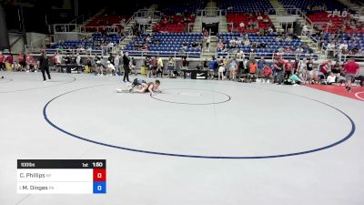 100 lbs Cons 16 #2 - Chase Phillips, NY vs Max Dinges, PA