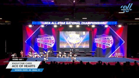 Knight Time Cheer - Ace of Hearts [2025 L1 Youth - D2 - Small - D Day 1] 2025 NCA All-Star National Championship
