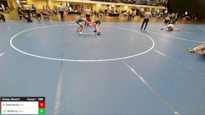 7th - 8th grade - 115 Champ. Round 2 - Karson Reinhardt, Sebolt Wrestling Academy vs Zakari Willems, Iowa