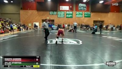 125 lbs 1st Place Match - Dylan Atherton, Rio Hondo vs Dakota Sanders, College Of The Redwoods