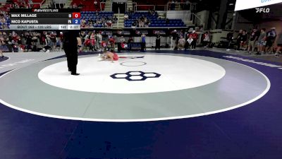 120 lbs Champ. Rd Of 128 - Max Millage, IA vs Nico Kapusta, PA