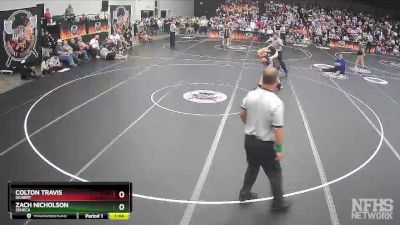 3A 195 lbs Semifinal - Zach Nicholson, Seneca vs Colton Travis, Gilbert