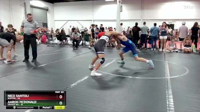 130 lbs Round 1 (6 Team) - Nico Santoli, Buxton vs Aaron McDonald, Savage WA