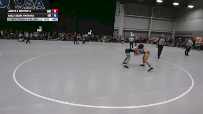 130 lbs Champ. Rd Of 16 - Akeela Mitchell, Volcano Vista High School Wrestling vs Elizabeth Thomas, Edwardsville Wrestling Club