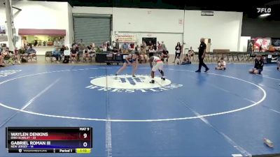 119 lbs Round 1 (8 Team) - Waylen Denkins, Ohio Scarlet vs Gabriel Roman III, New Jersey