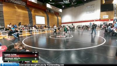 175 lbs Cons. Semi - Brennan Welch, Lincoln Middle School vs Lukas Tutak, Worland Middle School