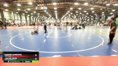 76 lbs Rd# 5- 3:45pm Friday Final Pool - Carter Giles, Team Michigan vs Cooper Sandoval, Scorpions