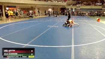 80 lbs Quarterfinal - Kale Schneider, PEM (Plainview/Elgin/Millville) vs Abel Ashton, Milaca